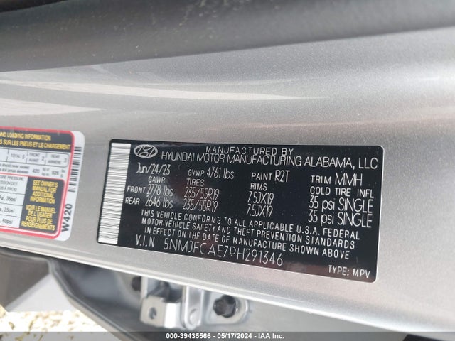 Hyundai TUCSON SEL 2023 5NMJFCAE7PH291346 Image 9