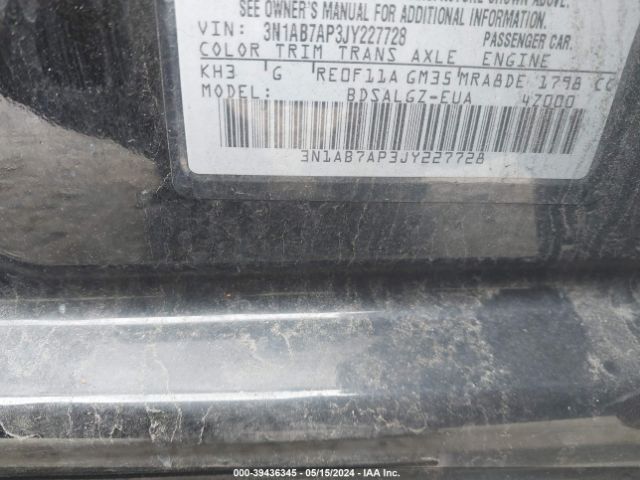 3N1AB7AP3JY227728 Nissan SENTRA SL