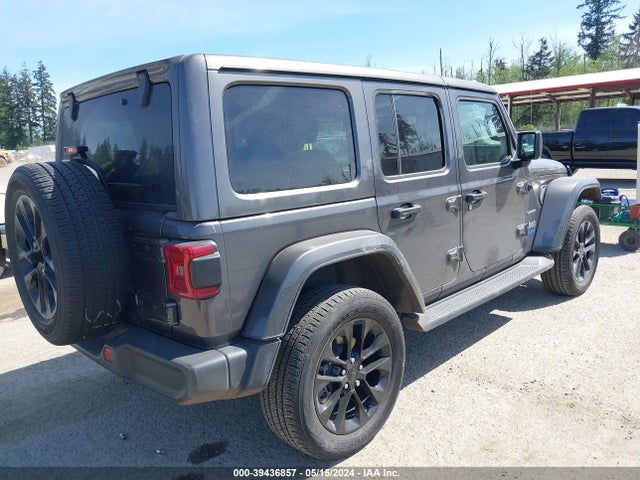 39436857 :رقم المزاد ، 1C4JJXP66MW676475 vin ، 2021 Jeep Wrangler 4xe Unlimited Sahara 4x4 مزاد بيع