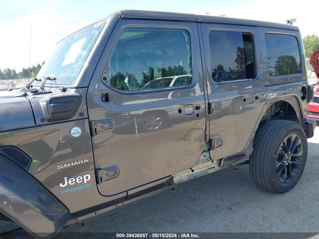 39436857 :رقم المزاد ، 1C4JJXP66MW676475 vin ، 2021 Jeep Wrangler 4xe Unlimited Sahara 4x4 مزاد بيع