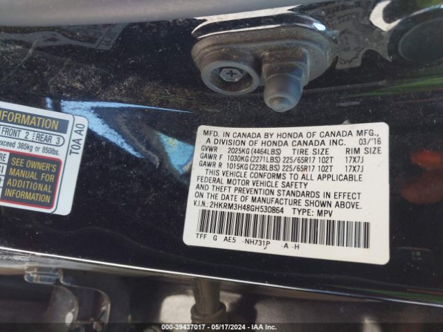 2HKRM3H48GH530864 Honda CR-V SE