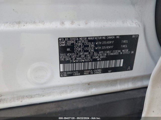 Toyota Rav4 Xle 2021 2T3W1RFV0MW160573 Image 9