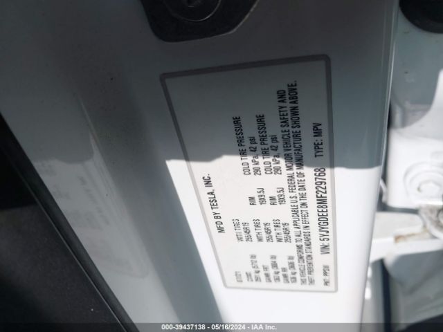 5YJYGDEE8MF229768 Tesla Model Y Long Range Dual Motor All-wheel Drive