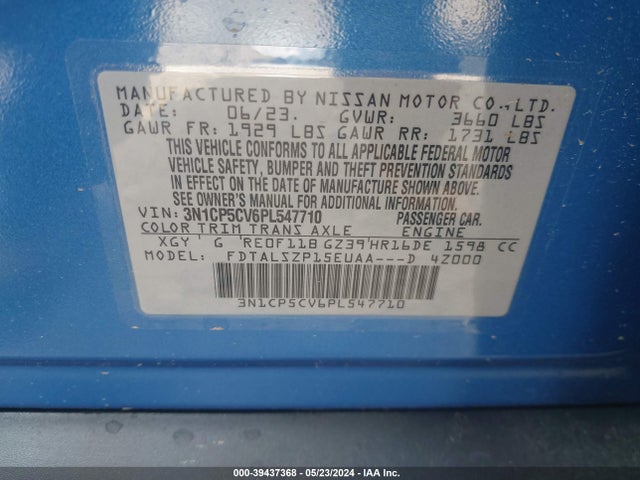 Nissan Kicks Sv Xtronic Cvt 2023 3N1CP5CV6PL547710 Image 9