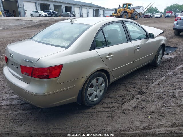 2010 Hyundai Sonata Gls მანქანა იყიდება აუქციონზე, vin: 5NPET4AC5AH643395, აუქციონის ნომერი: 39437726