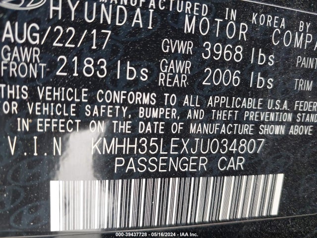 Hyundai ELANTRA GT 2018 KMHH35LEXJU034807 Image 9