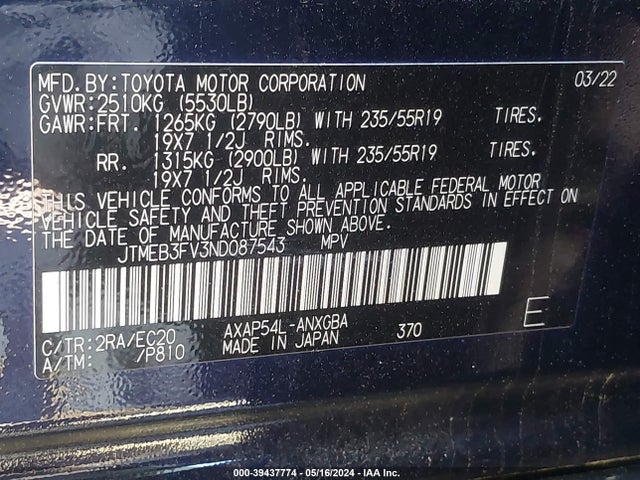 Toyota Rav4 Prime Xse 2022 JTMEB3FV3ND087543 Image 9