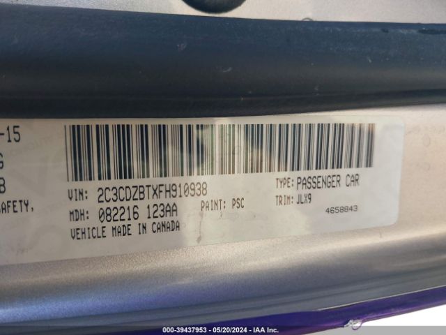 2C3CDZBTXFH910938 Dodge Challenger R/t Plus
