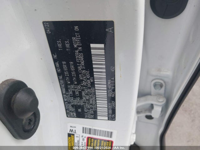 Toyota Highlander Xle 2022 5TDGZRBH0NS211893 Image 9