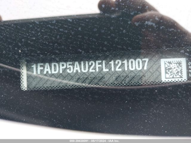 1FADP5AU2FL121007 Ford C-max Hybrid Se