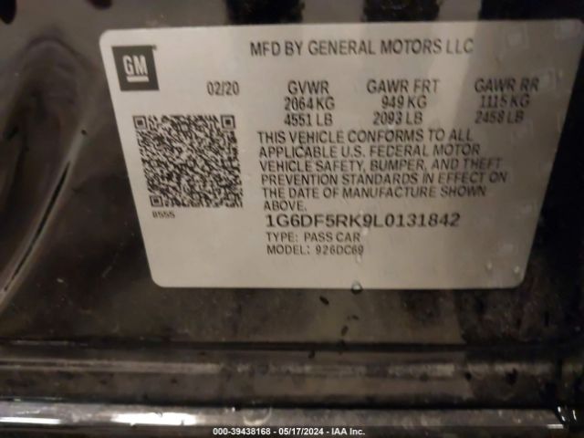 1G6DF5RK9L0131842 Cadillac Ct4 Premium Luxury