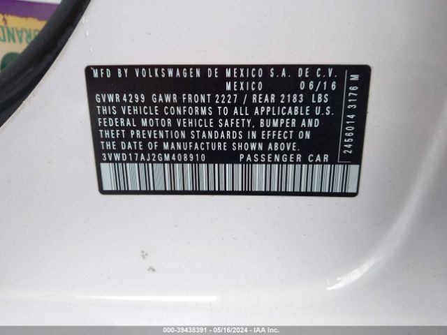 3VWD17AJ2GM408910 Volkswagen Jetta 1.8t Sport
