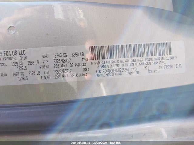 Dodge Grand Caravan Se 2018 2C4RDGBG0JR225251 Image 9