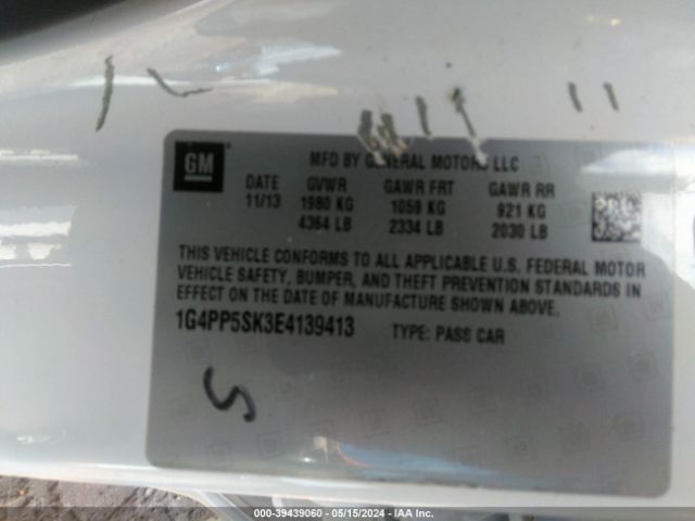 1G4PP5SK3E4139413 Buick Verano