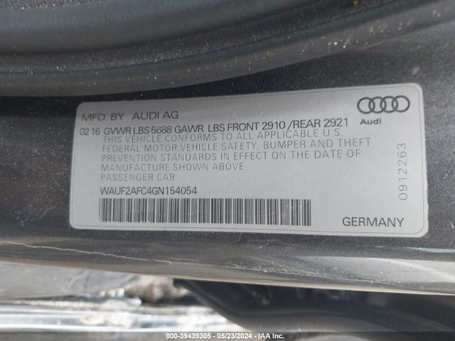 WAUF2AFC4GN154054 Audi S6 4.0t Premium Plus