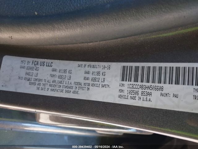 1C3CCCAB3HN506608 Chrysler 200 Limited Platinum