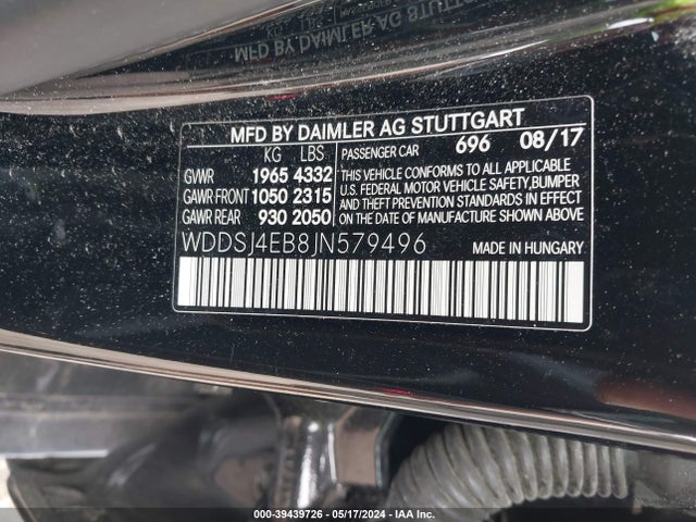 Mercedes-Benz CLA 250 2018 WDDSJ4EB8JN579496 Image 9