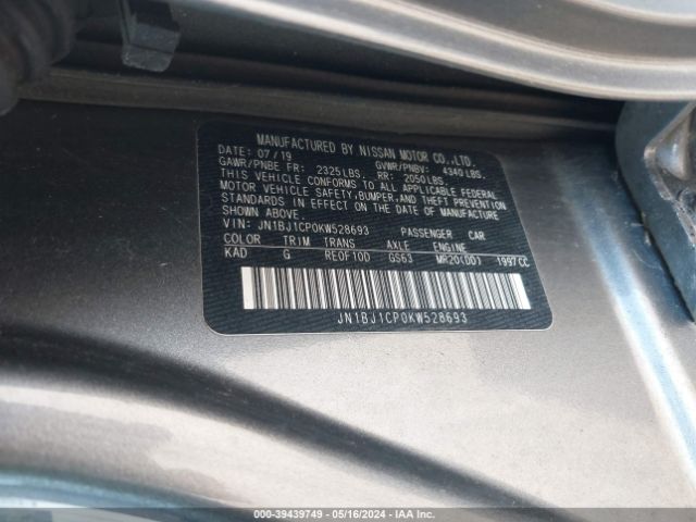 JN1BJ1CP0KW528693 Nissan Rogue Sport Sv