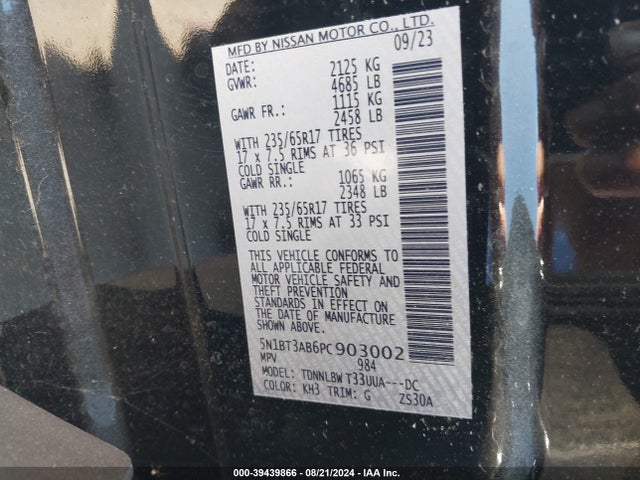 Nissan Rogue Sv Intelligent Awd 2023 5N1BT3AB6PC903002 Image 9
