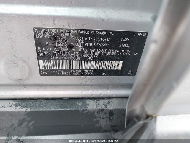 Toyota RAV4 LE 2021 2T3H1RFV6MC095688 Image 9