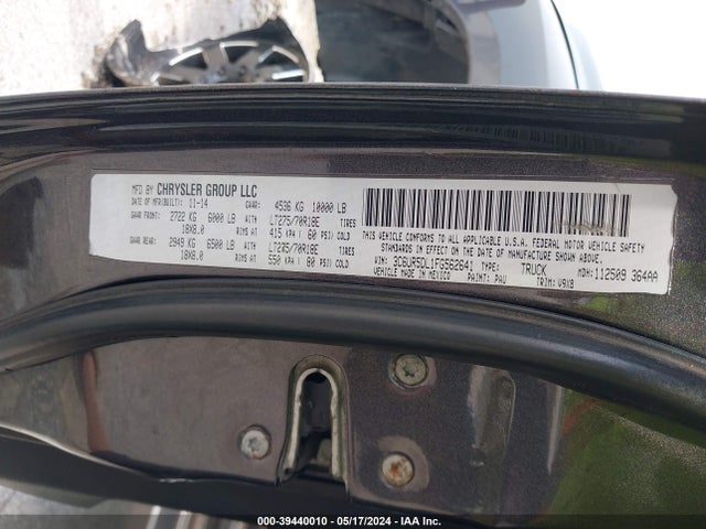 3C6UR5DL1FG562641 RAM 2500 Slt