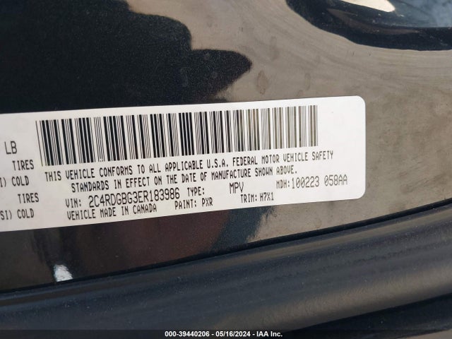 Dodge Grand Caravan Se 2014 2C4RDGBG3ER183986 Image 9
