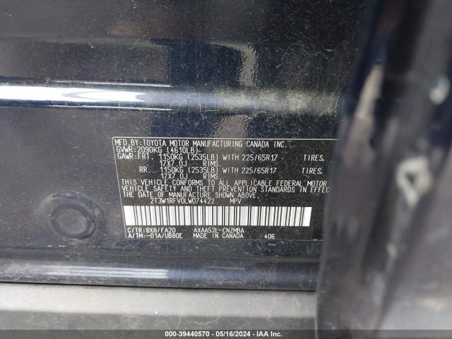 Toyota Rav4 Xle 2020 2T3W1RFV0LW074422 Image 9