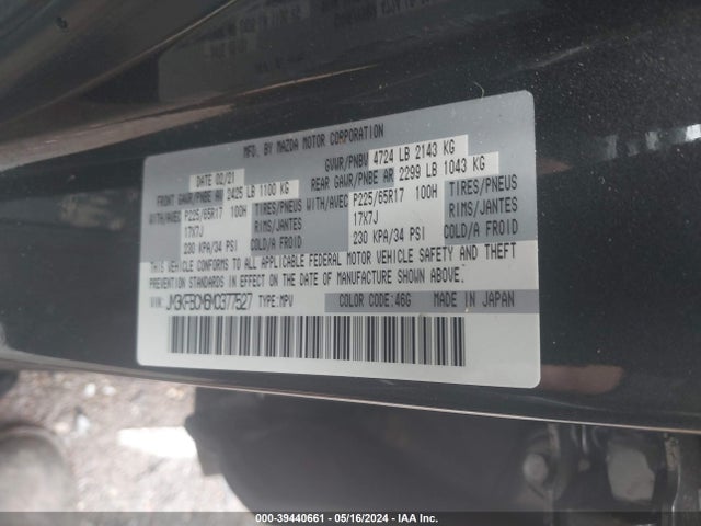 Mazda Cx-5 Touring 2021 JM3KFBCM6M0377527 Image 9