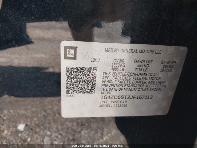 Chevrolet MALIBU LT 2018 1G1ZD5ST2JF167113 Image 9