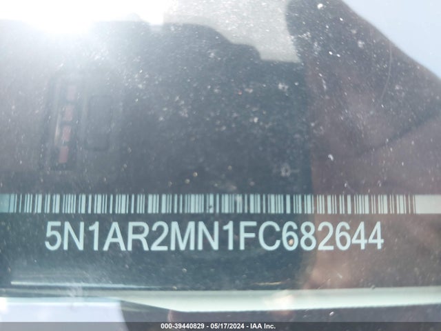 Nissan Pathfinder Platinum/s/sl/sv 2015 5N1AR2MN1FC682644 Image 9
