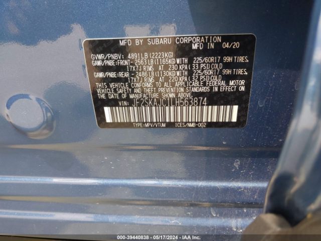 JF2SKAJC1LH563874 Subaru Forester Premium