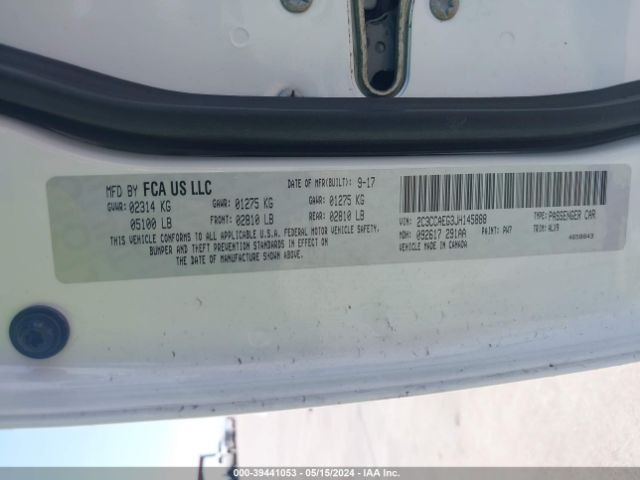 2C3CCAEG3JH145888 Chrysler 300 Limited