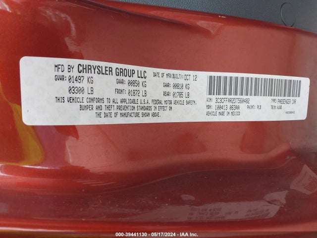 2013 FIAT 500 3C3CFFAR2DT560482 Photo 8