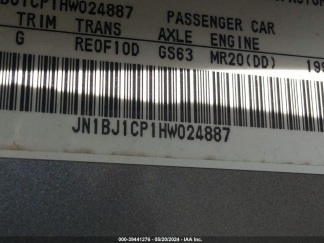 JN1BJ1CP1HW024887 Nissan Rogue Sport Sv