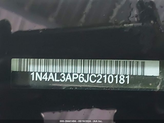 1N4AL3AP6JC210181 Nissan Altima 2.5 Sv