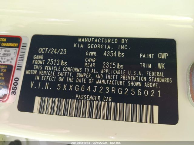5XXG64J23RG256021 KIA K5 Gt-line