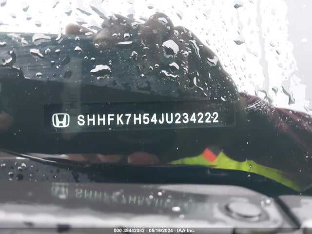 Honda CIVIC EX 2018 SHHFK7H54JU234222 Image 9