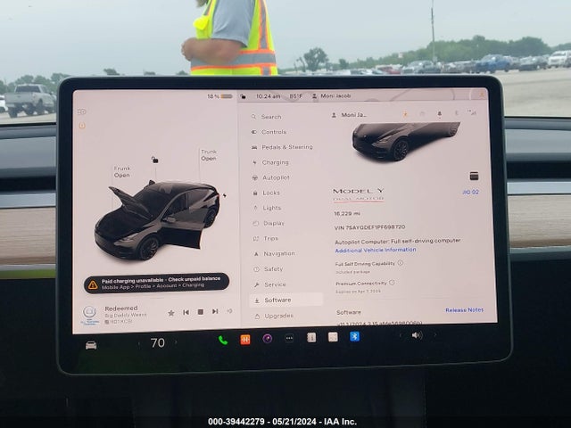 7SAYGDEF1PF698720 Tesla Model Y Awd/performance Dual Motor All-wheel Drive