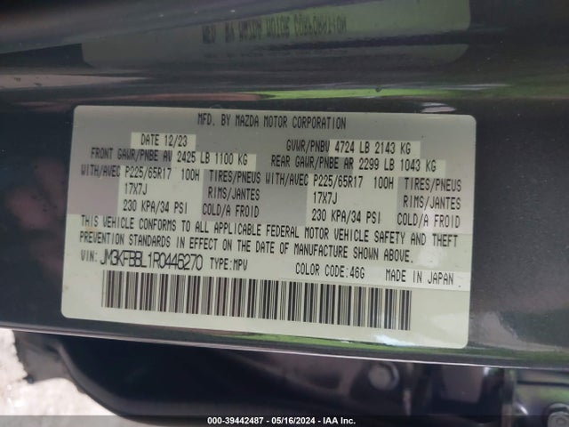 JM3KFBBL1R0446270 Mazda Cx-5 2.5 S Select