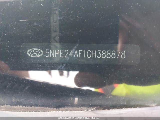 5NPE24AF1GH388878 Hyundai SONATA SE