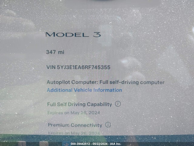 Tesla Model 3 Rear-wheel Drive 2024 5YJ3E1EA6RF745355 Image 7