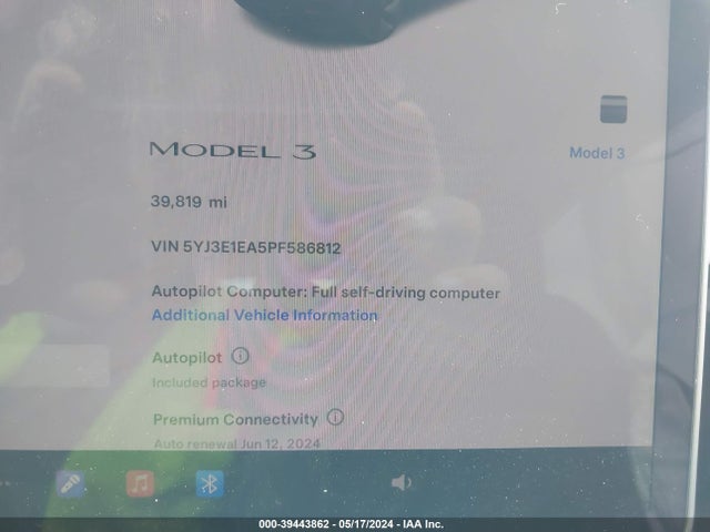 Tesla Model 3 Rear-wheel Drive 2023 5YJ3E1EA5PF586812 Image 7