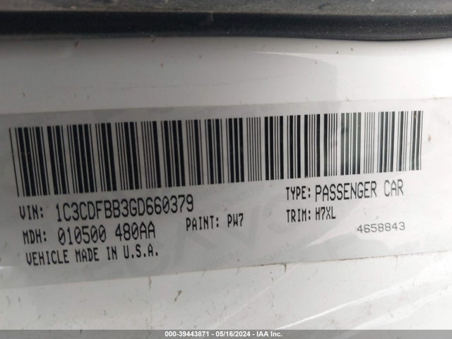 Dodge DART SXT 2016 1C3CDFBB3GD660379 Image 9