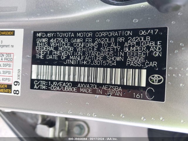 Toyota CAMRY SE 2018 JTNB11HK7J3015754 Image 9
