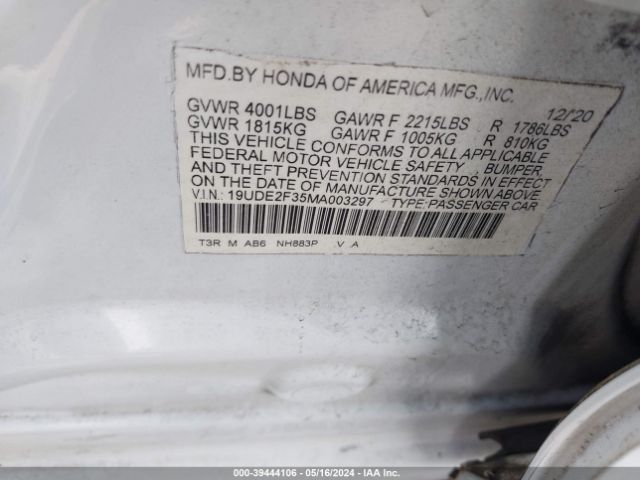 19UDE2F35MA003297 Acura Ilx Standard