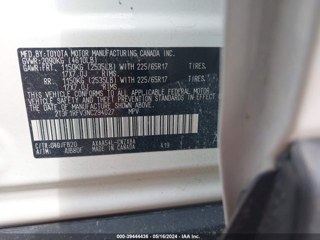 Toyota RAV4 LE 2022 2T3F1RFV3NC294027 Image 9