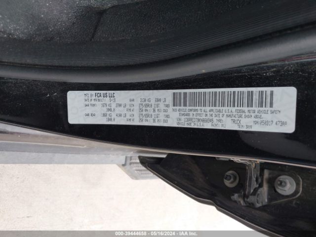 1C6RREDT9KN860345 RAM 1500 Laramie Quad Cab 4x2 6'4 Box