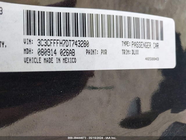 2013 FIAT 500 3C3CFFFH7DT743280 Photo 8