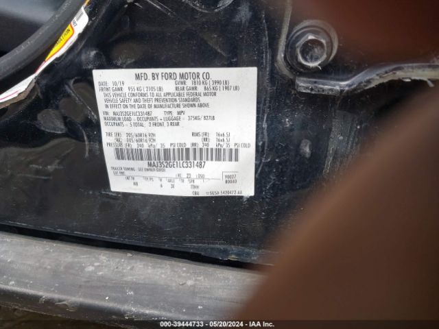 MAJ3S2GE1LC331487 Ford Ecosport Se