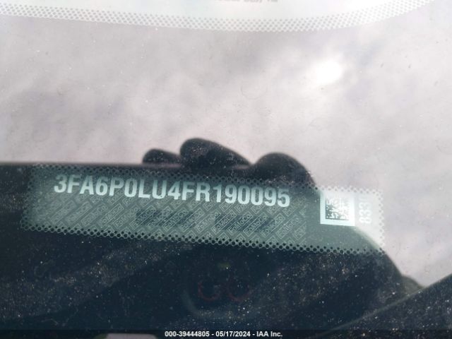 3FA6P0LU4FR190095 Ford Fusion Hybrid Se